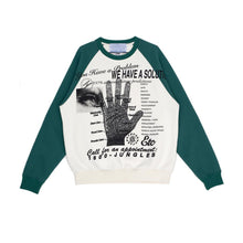 Load image into Gallery viewer, Jungles - Solutions Sweater,  green birch crewneck