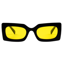 Load image into Gallery viewer, Petals and Peacocks ; Rubic sunglasses black , yellow