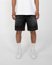 Load image into Gallery viewer, Eptm - Star denim shorts Black