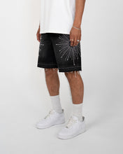 Load image into Gallery viewer, Eptm - Star denim shorts Black