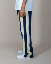 Load image into Gallery viewer, Eptm - Barry flare pants navy cream piping