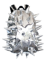 Load image into Gallery viewer, Mad Pax - Thunder chrome silver spiked backpack