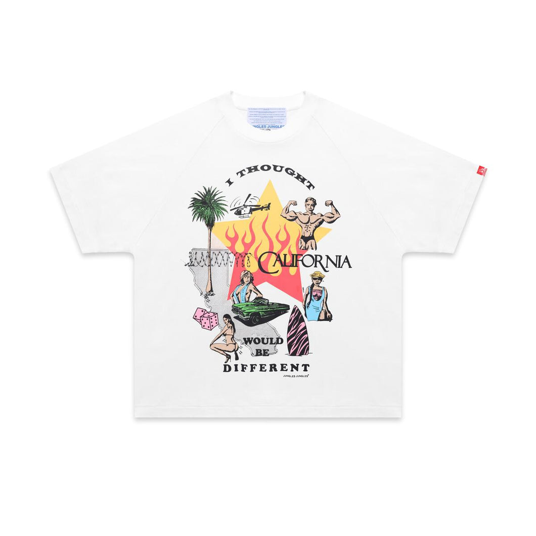 Jungles - I thought California - ss tee - white