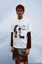 Load image into Gallery viewer, Eagle mesh sleeve tee - white
