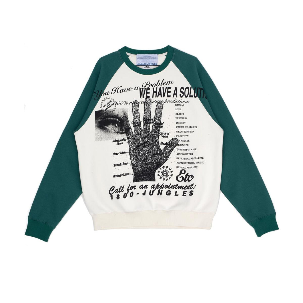 Jungles - Solutions Sweater,  green birch crewneck