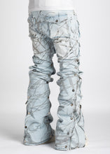 Load image into Gallery viewer, Guapi - Aqua blue stacked premium denim
