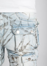 Load image into Gallery viewer, Guapi - Aqua blue stacked premium denim
