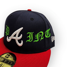Load image into Gallery viewer, Paint custom Atlanta fitted - nvy/rd
