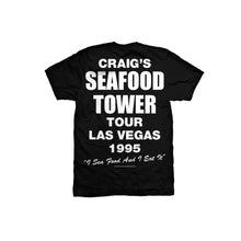 Load image into Gallery viewer, Cwfg ; Seafood tower tee , blk
