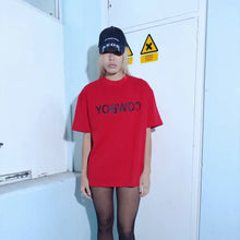 Load image into Gallery viewer, Outlw - Reverse Cowboy&quot; Tee v2 red
