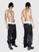 Load image into Gallery viewer, Outlw - Embroidered &quot;westworld&quot; Work Pant , black
