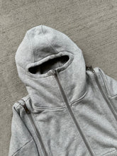 Load image into Gallery viewer, Demik - Grey 3x zip up hoodie V3
