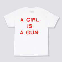 Load image into Gallery viewer, Pleasures - Girls is a gun , tshirt - white
