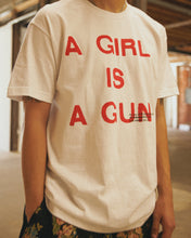 Load image into Gallery viewer, Pleasures - Girls is a gun , tshirt - white
