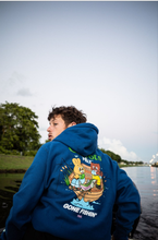 Load image into Gallery viewer, Felt x Carrtos ; Gone Fishing hoodie , royal
