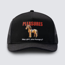 Load image into Gallery viewer, Pleasures - Horses trucker Hat black
