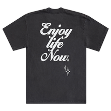 Load image into Gallery viewer, Petals and Peacocks ; Enjoy life now tee
