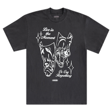 Load image into Gallery viewer, Petals and Peacocks ; Enjoy life now tee
