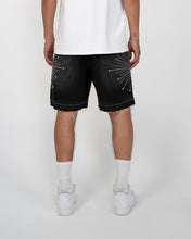 Load image into Gallery viewer, Eptm - Star denim shorts Black

