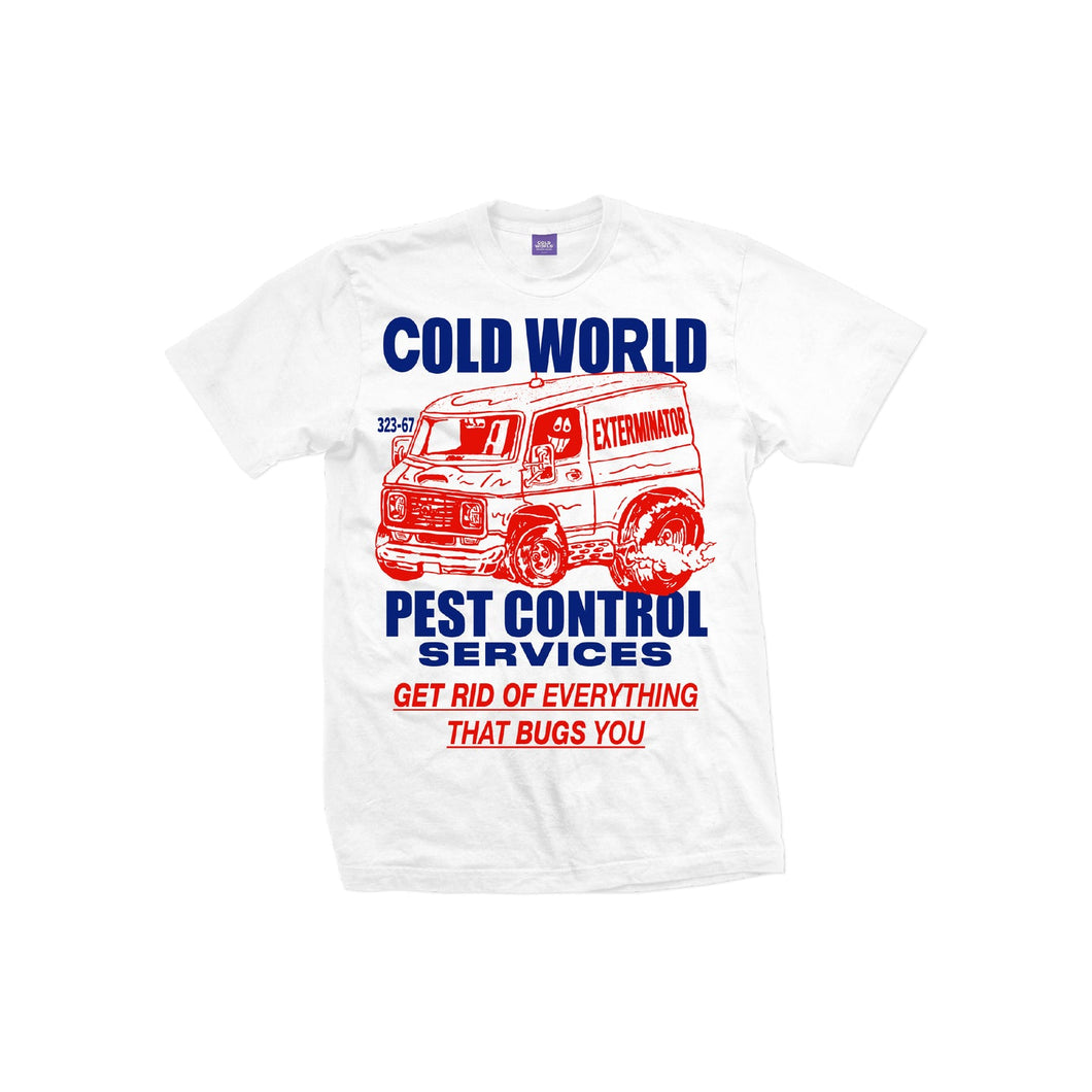 Cwfg ; Pest control tee , wht