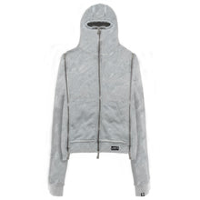 Load image into Gallery viewer, Demik - Grey 3x zip up hoodie V3
