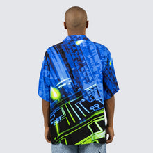 Load image into Gallery viewer, Pleasures - Virus rayon button down - blue
