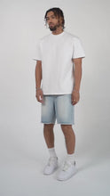 Load and play video in Gallery viewer, Eptm - Crystal denim shorts light blue
