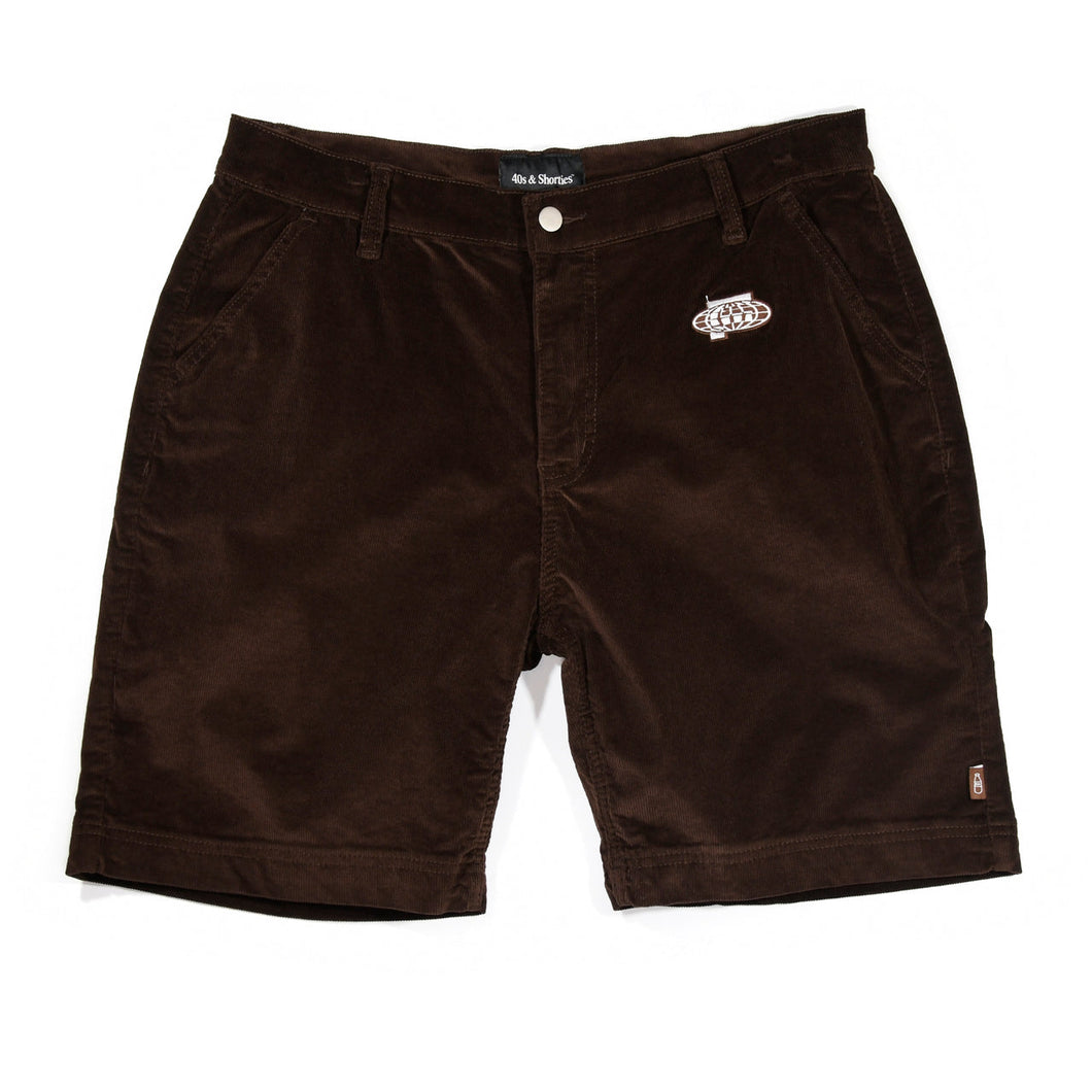 40s & Shorties - Corduroy Shorts , brown