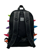 Load image into Gallery viewer, Mad Pax - Abracadabra multi color black spiked backpack
