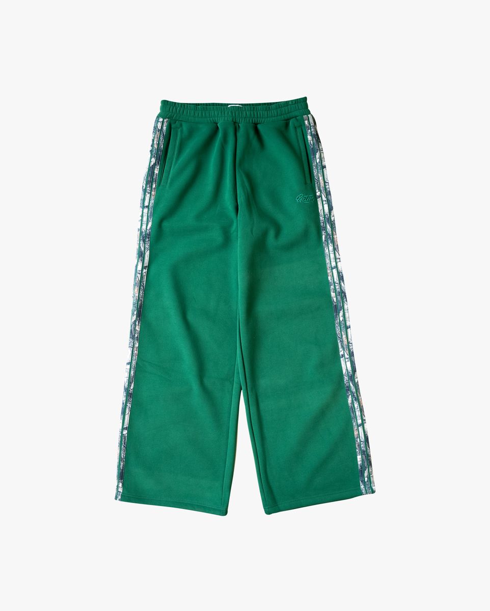 Eptm - Real camo striped baggy Pants,  Hunter green