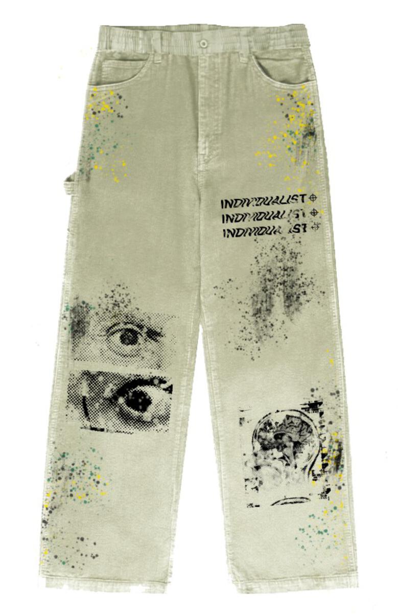 Individualist - Print House Work Pants , offwhite