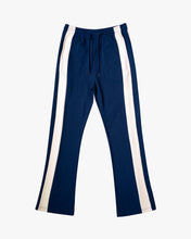 Load image into Gallery viewer, Eptm - Barry flare pants navy cream piping
