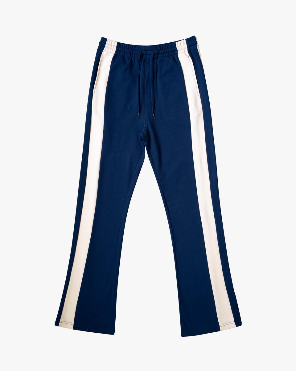 Eptm - Barry flare pants navy cream piping