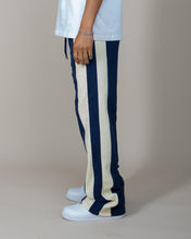 Load image into Gallery viewer, Eptm - Barry flare pants navy cream piping
