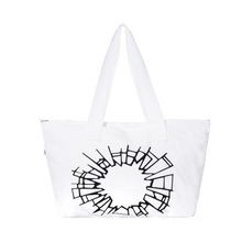 Load image into Gallery viewer, Nevermind Earth - Cracked Window Tote Bag , white
