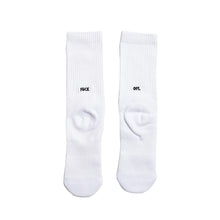 Load image into Gallery viewer, RBW - Fuck Off Crew Socks - white
