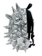 Load image into Gallery viewer, Mad Pax - Thunder chrome silver spiked backpack
