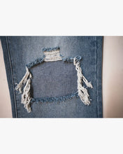 Load image into Gallery viewer, Eptm - Baggy distressed denim blue jeans
