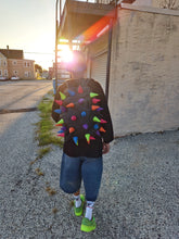 Load image into Gallery viewer, Mad Pax - Abracadabra multi color black spiked backpack
