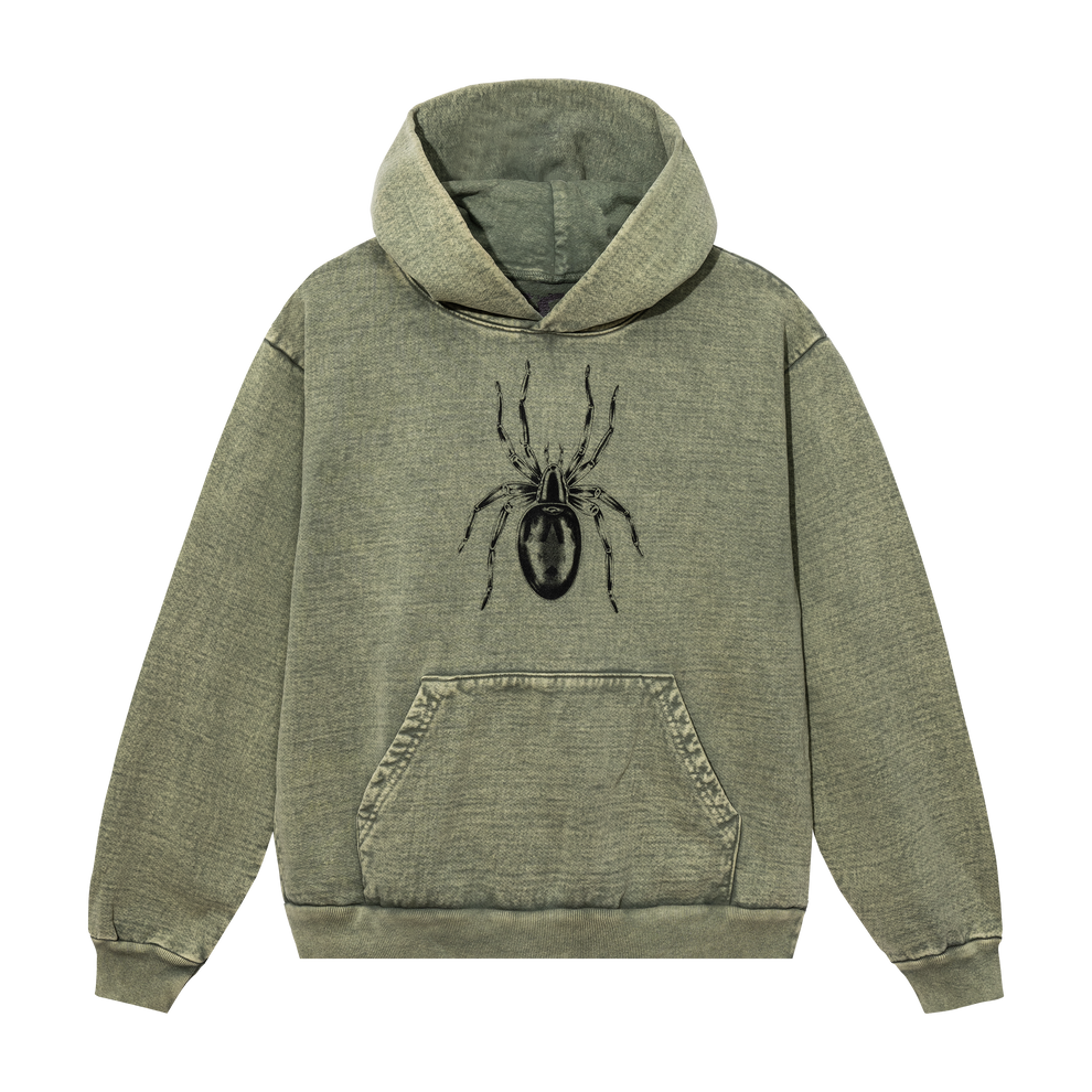 Nevermind Earth - Spider hoodie , matcha