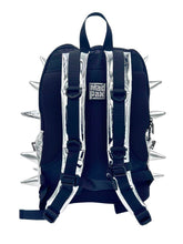 Load image into Gallery viewer, Mad Pax - Thunder chrome silver spiked backpack
