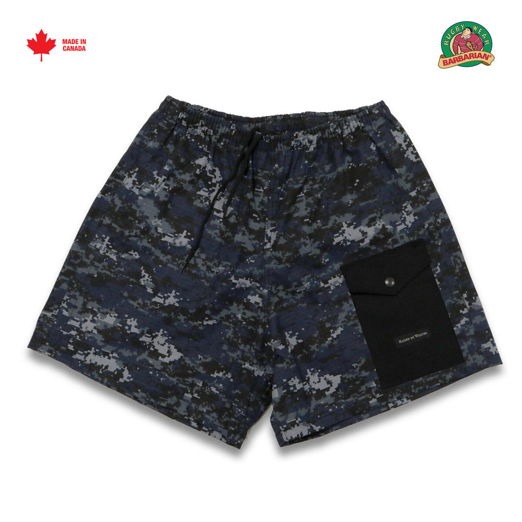 RBW ; Barbarian Ripstop Camp Shorts - navy