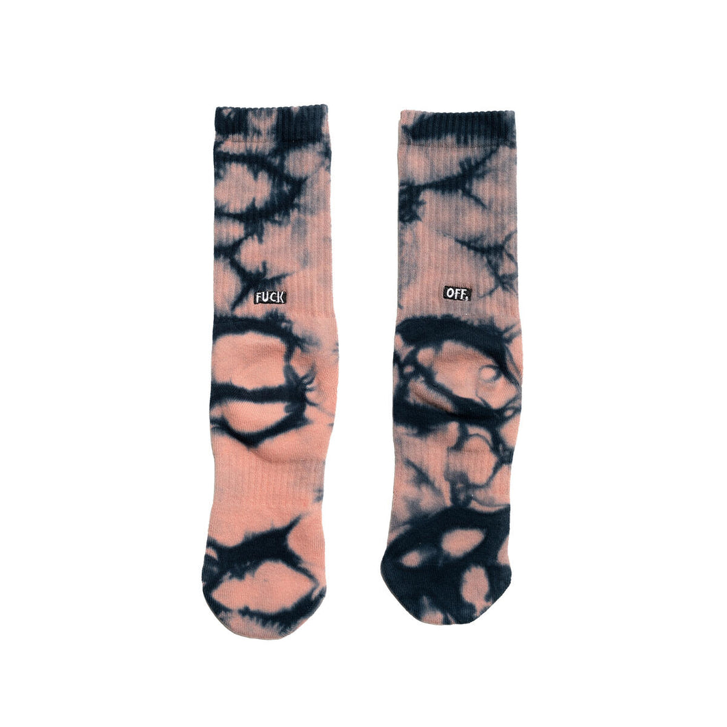 RBW ; Fuck Off Crew Socks - bleach