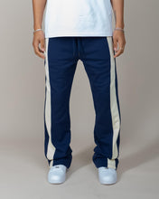 Load image into Gallery viewer, Eptm - Barry flare pants navy cream piping
