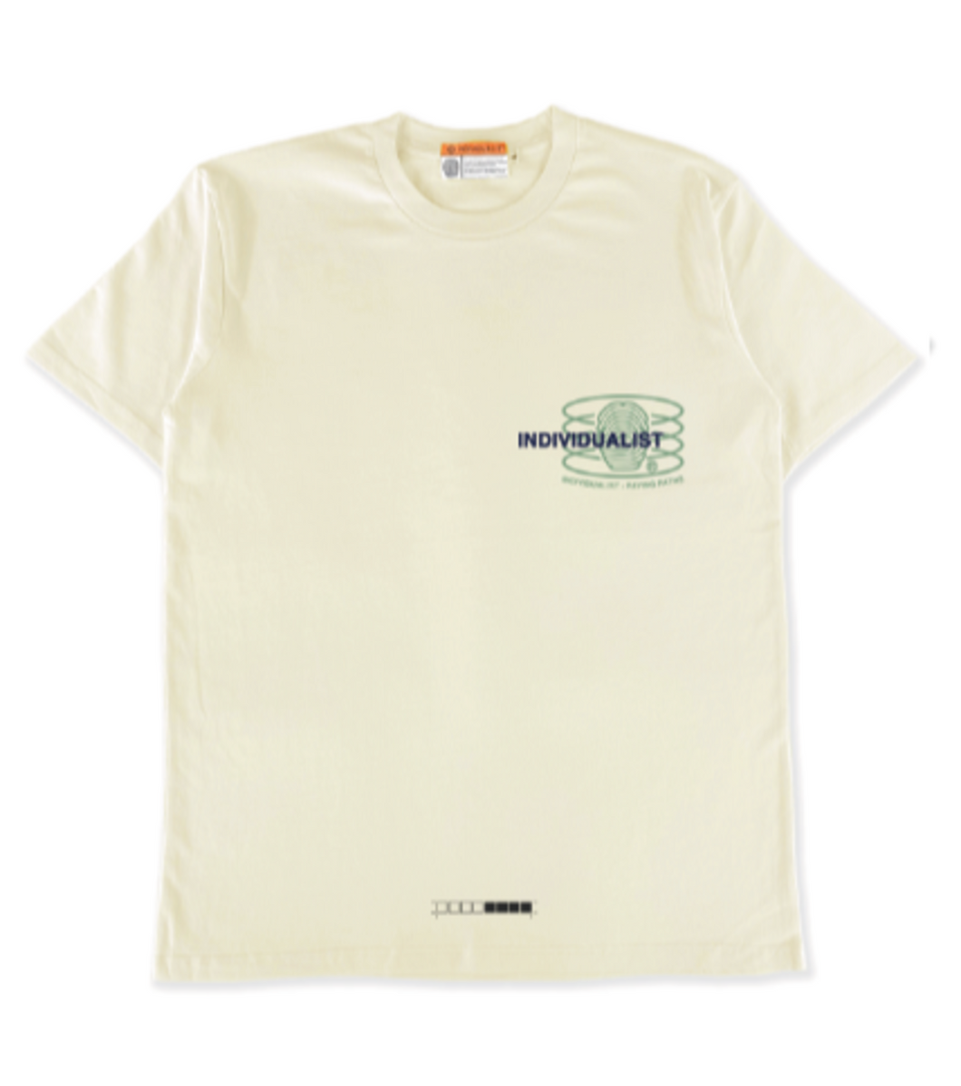 Individualist - Test Hand tee , cream