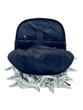 Load image into Gallery viewer, Mad Pax - Thunder chrome silver spiked backpack
