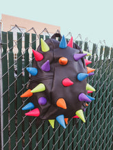 Load image into Gallery viewer, Mad Pax - Abracadabra multi color black spiked backpack
