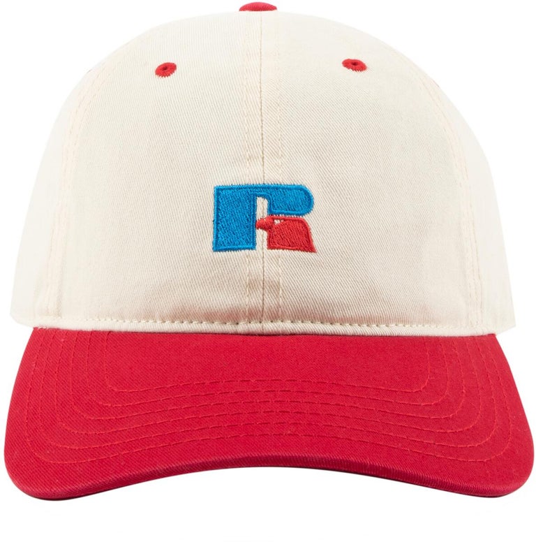 Russell Athletic ; legacy dad hat , crm/red