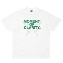 Load image into Gallery viewer, Petals and Peacocks ; Moment of clarity tee , wht
