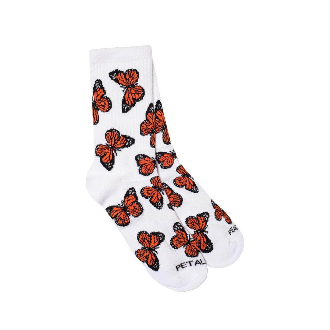 Petals and Peacocks ; Butterfly effect socks
